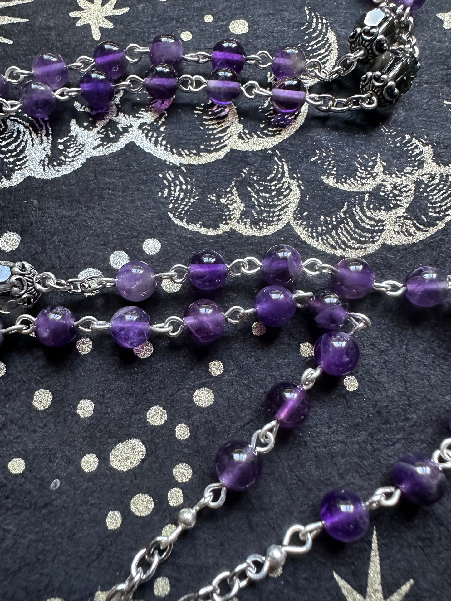 Amethyst Baphomet Rosary