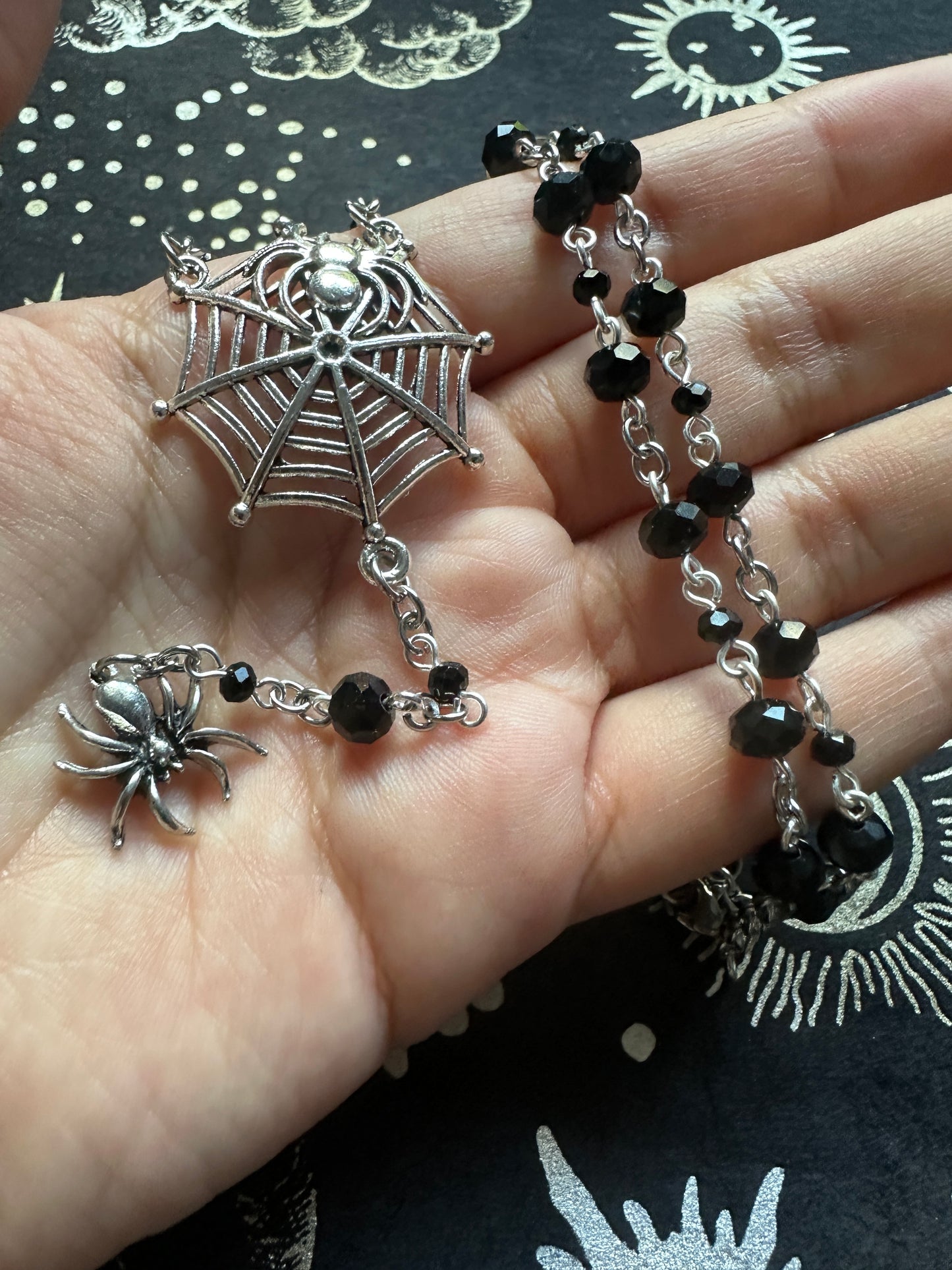 Gothic spider choker