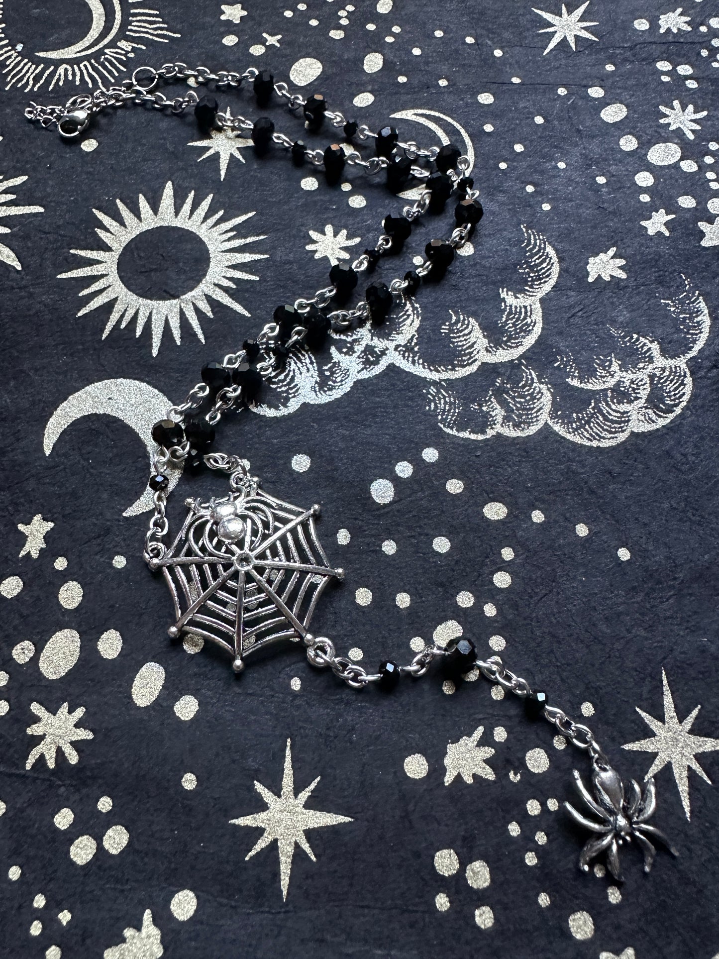Gothic spider choker