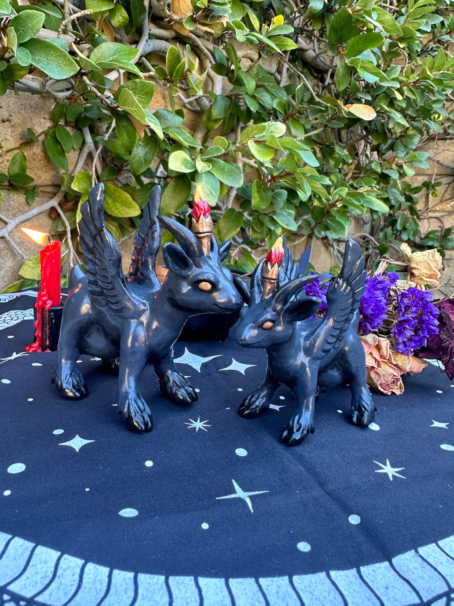 DARK GRAY Baby Baphomet figurine