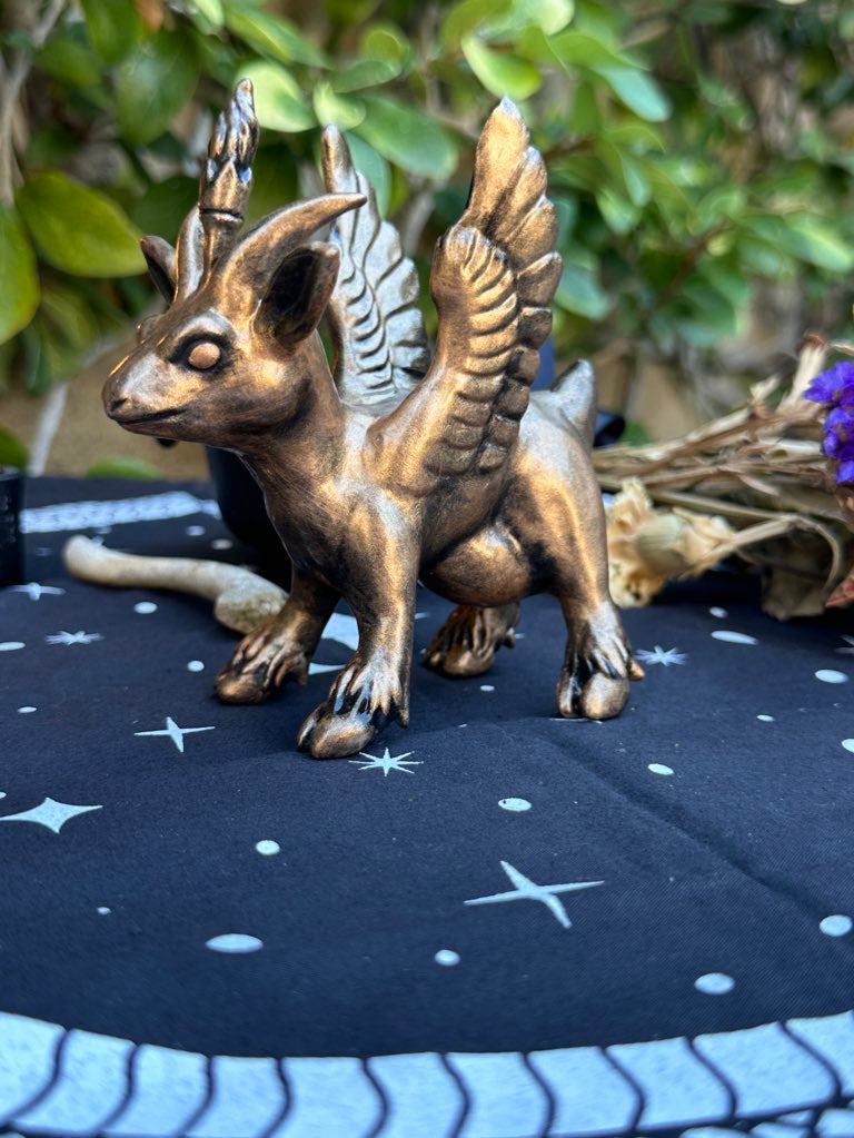 GOLD Baby Baphomet figurine