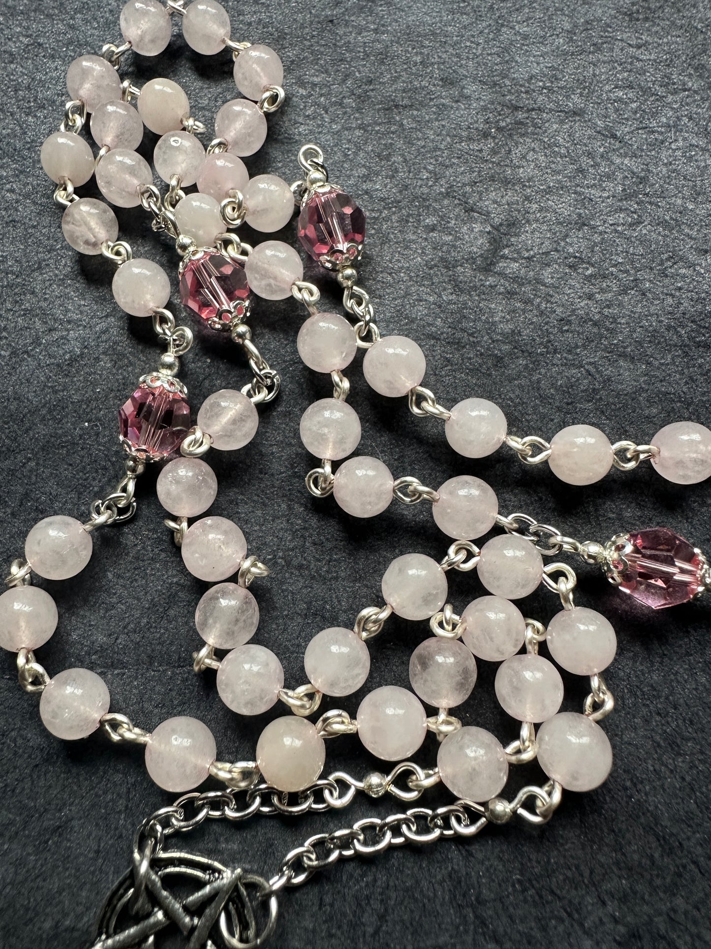 Rose Quartz Baphomet rosary