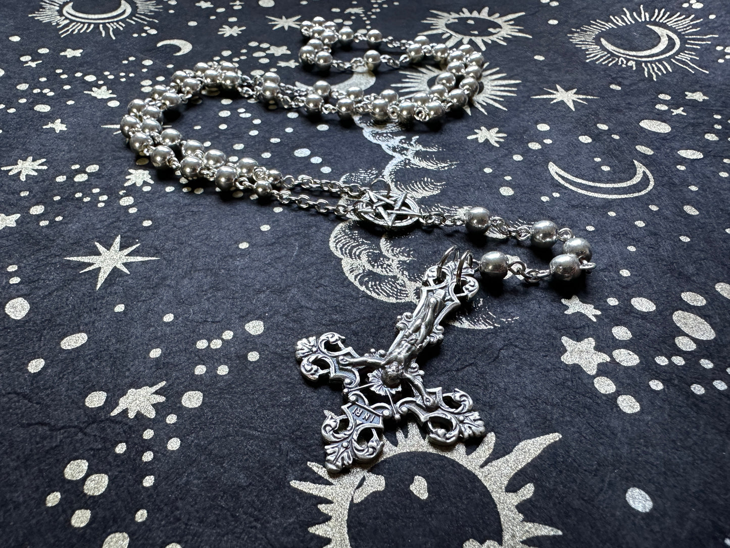 Silver Rosary