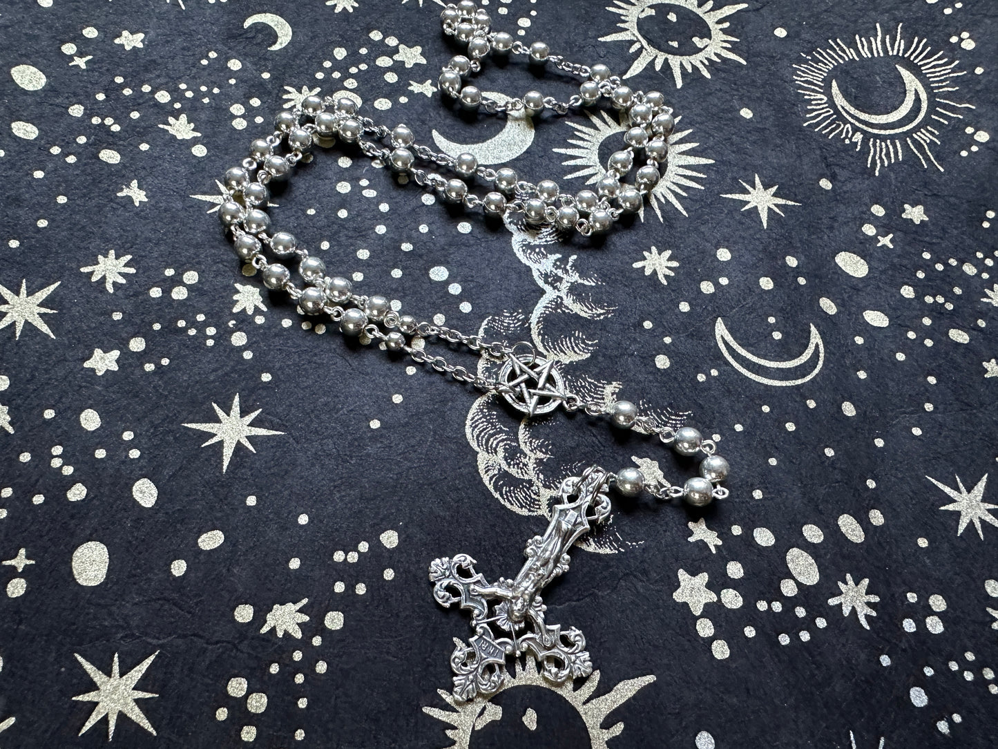 Silver Rosary