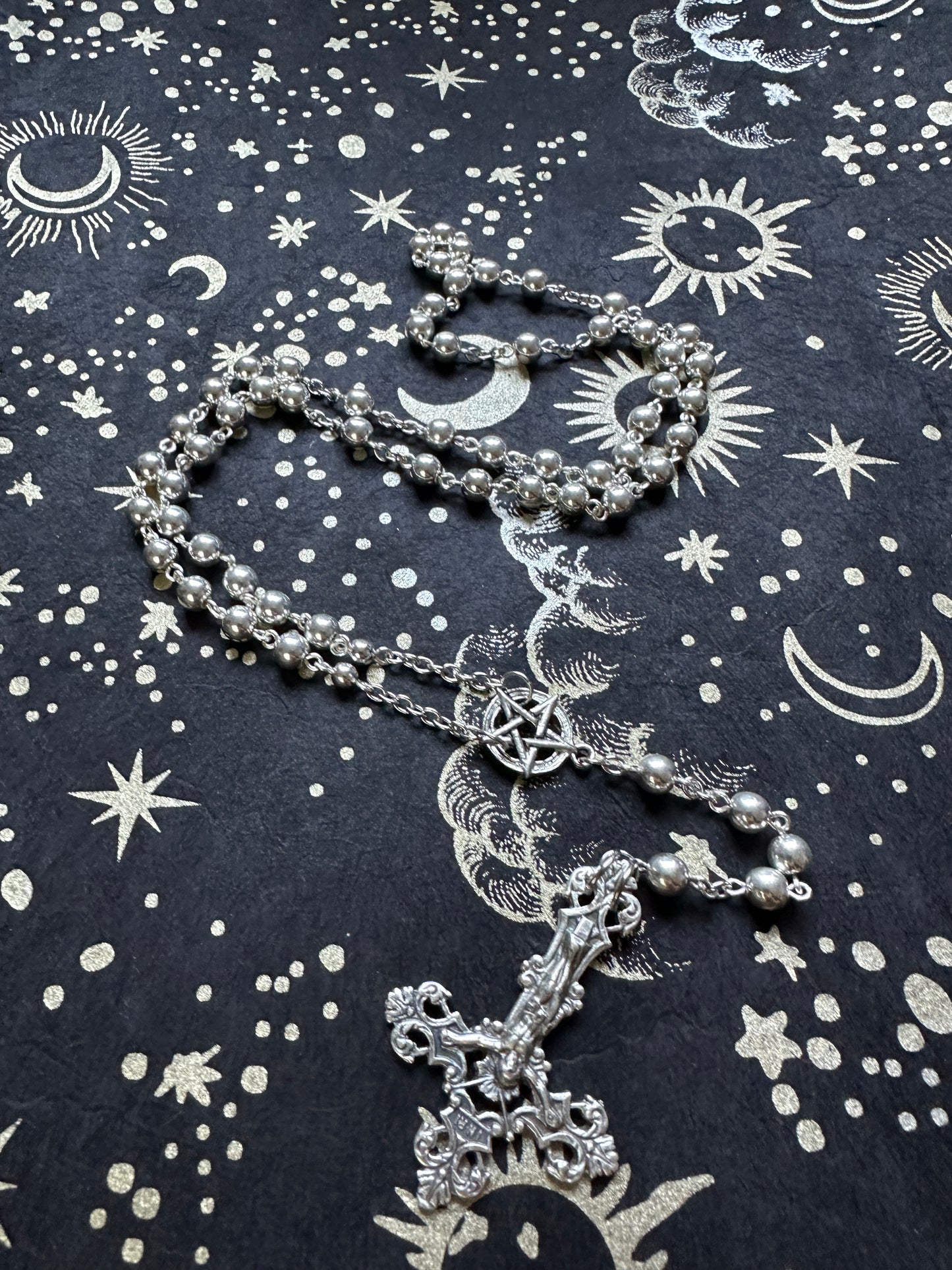 Silver Rosary