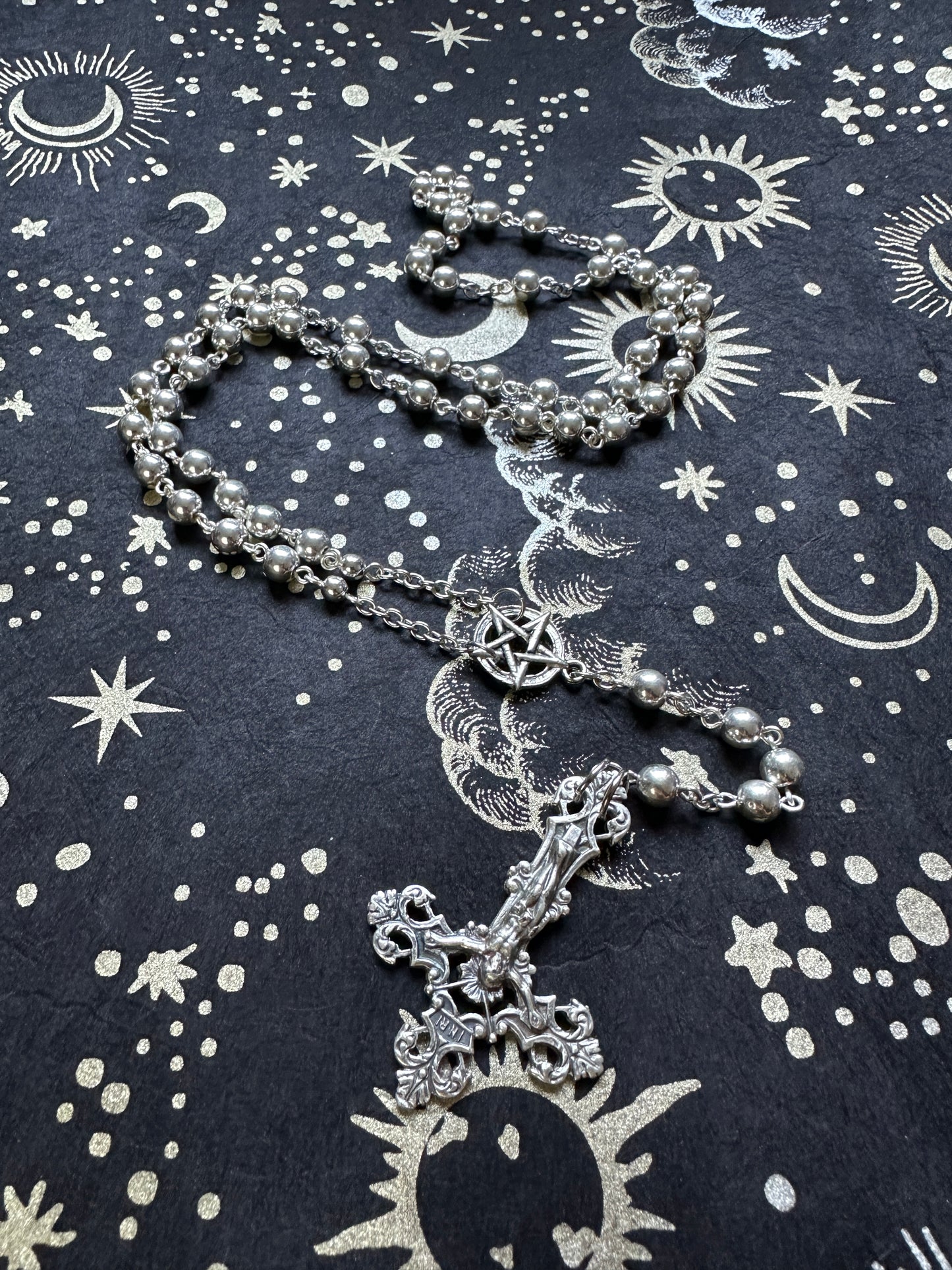 Silver Rosary