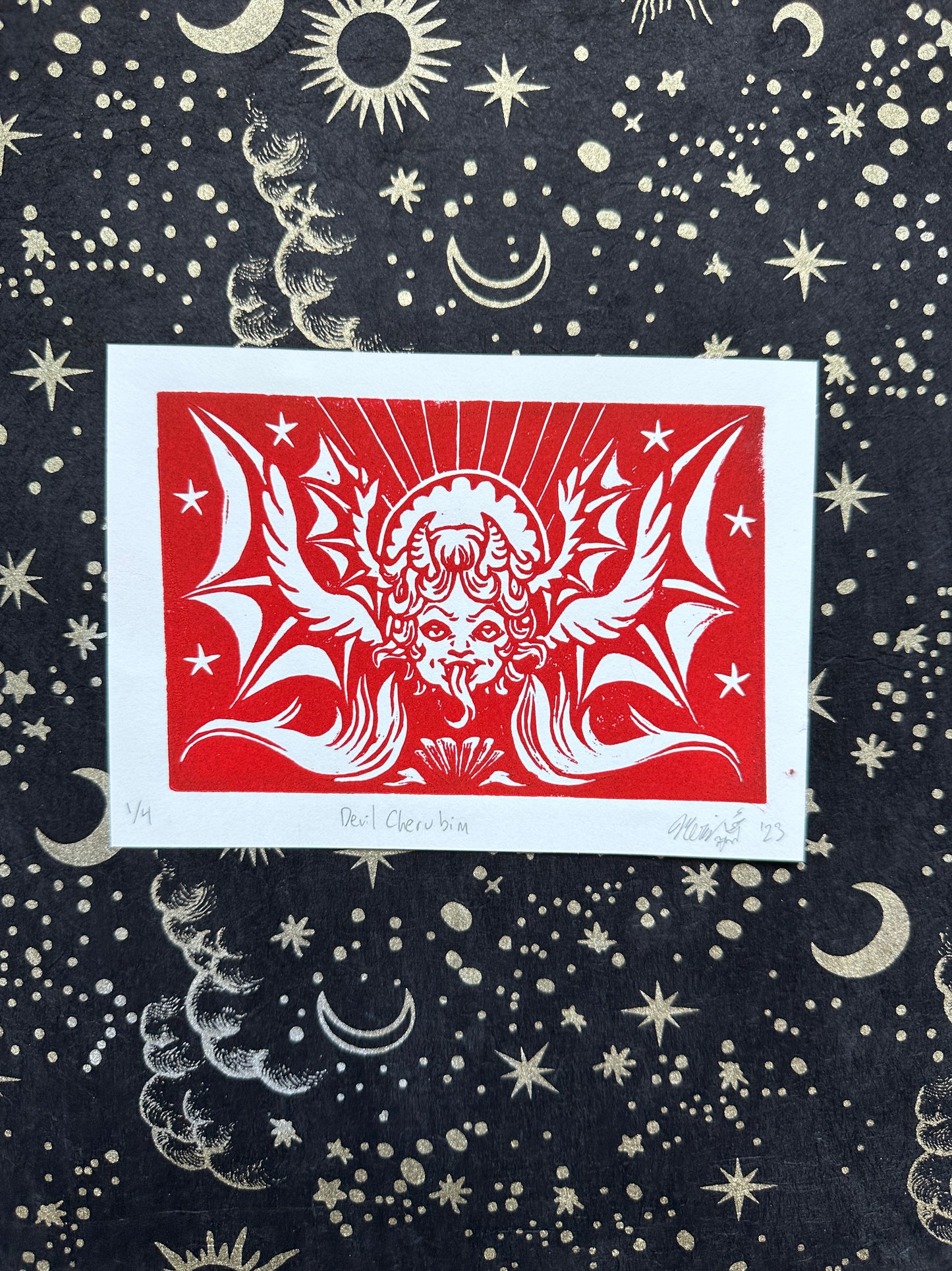 "Devil Cherubim" Tier 1 Red Acrylic