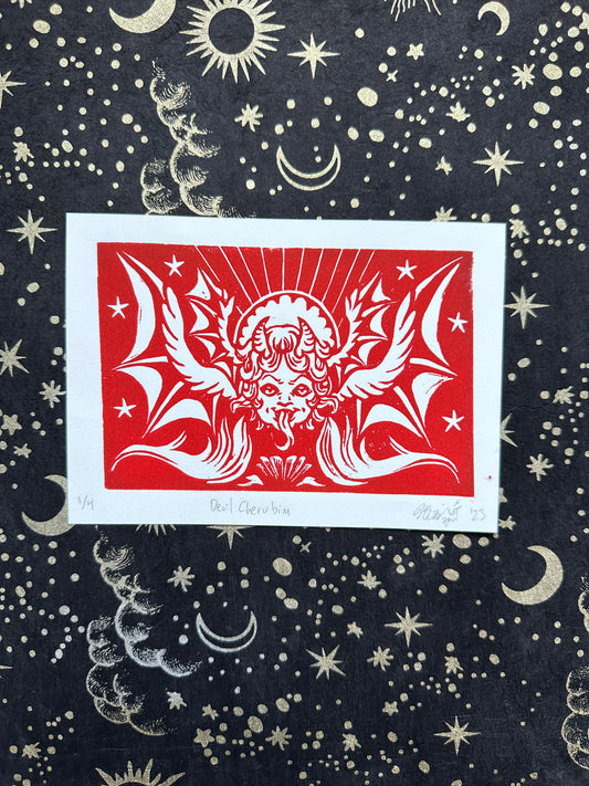 "Devil Cherubim" Tier 1 Red Acrylic