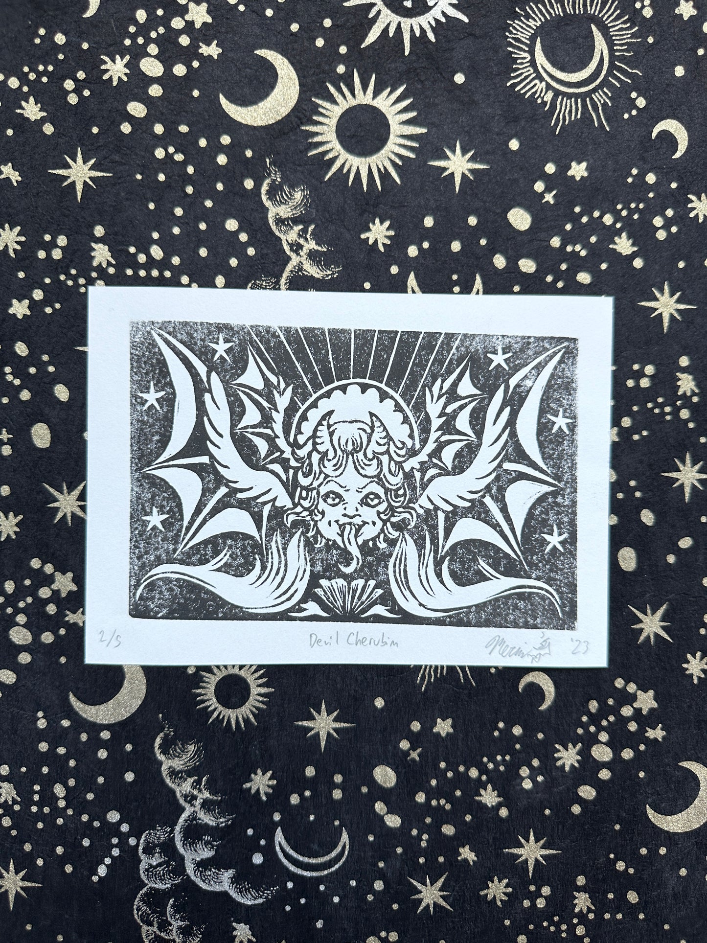 "Devil Cherubim" Tier 3 Black Acrylic