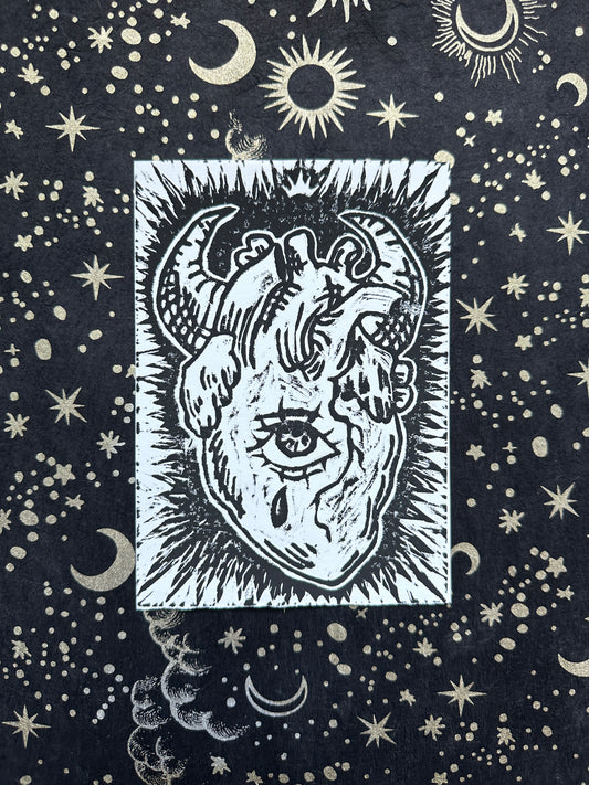 "Heart of a Monster" Tier 1 Black Oil-based ink