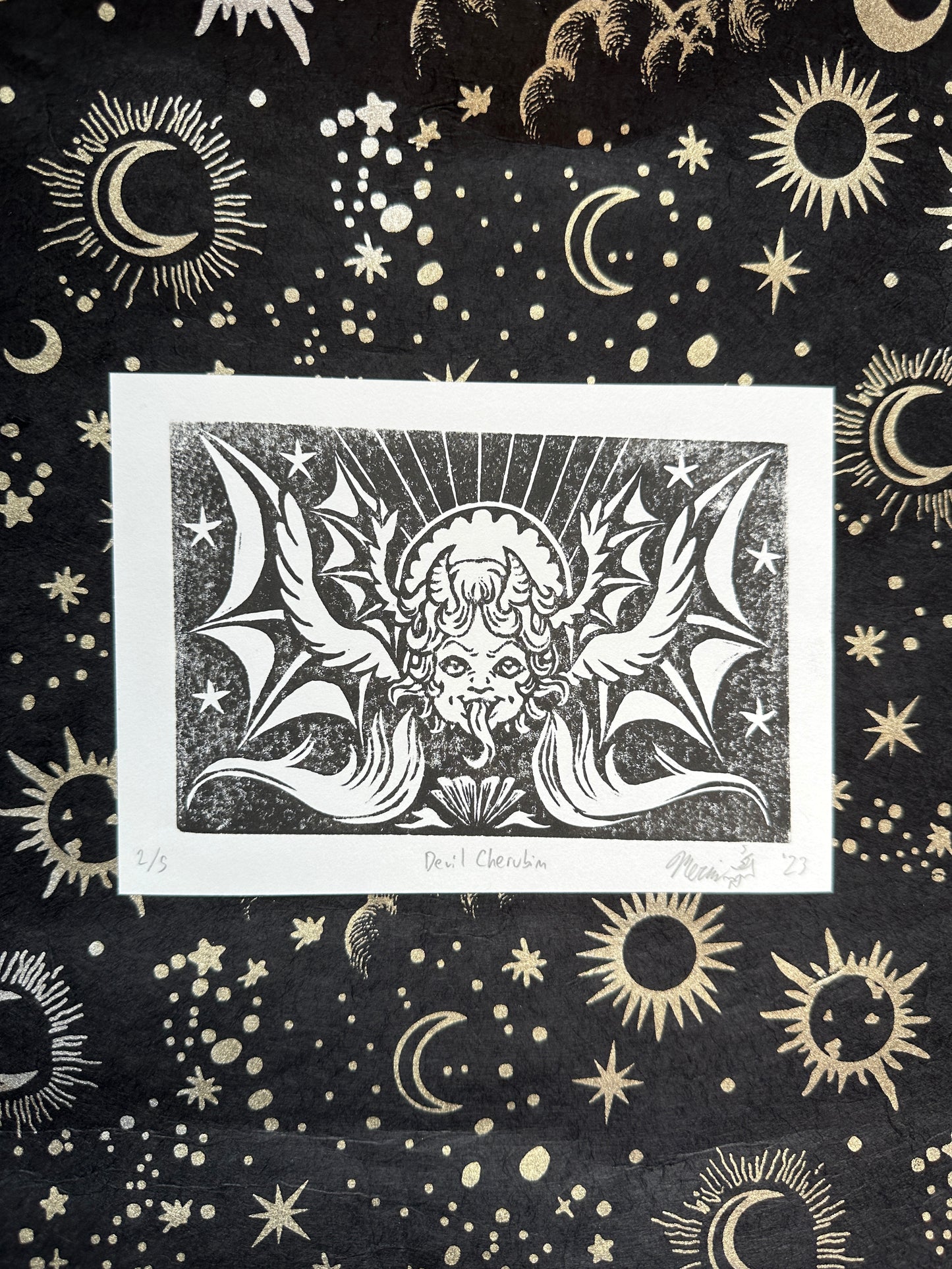 "Devil Cherubim" Tier 2 Black Acrylic