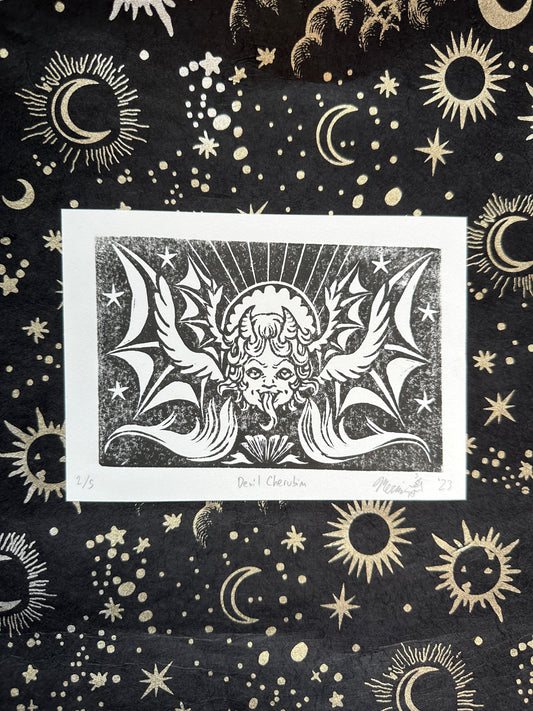 "Devil Cherubim" Tier 2 Black Acrylic