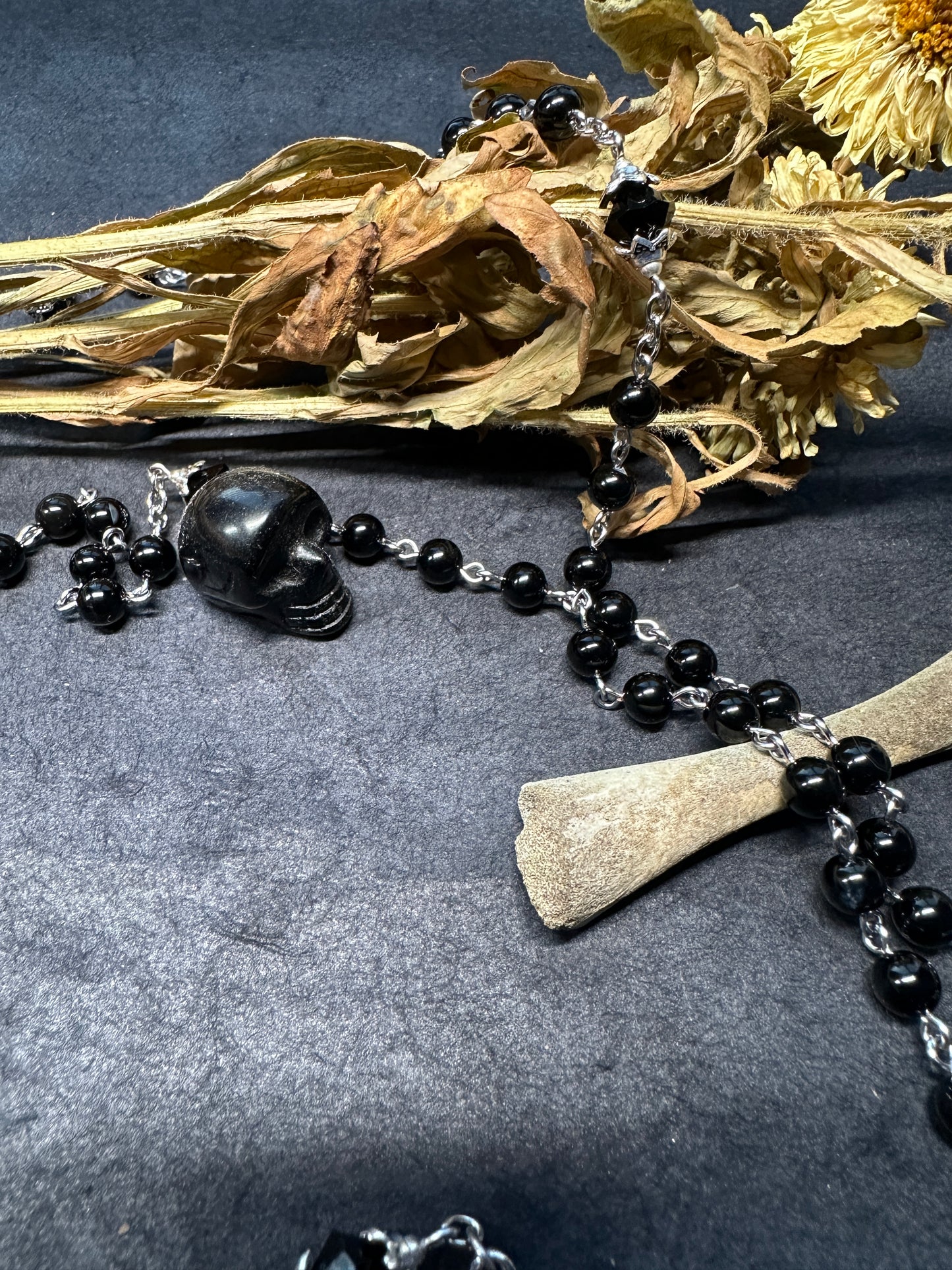 Dead Flowers, Ankh and onyx rosary